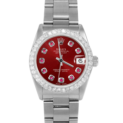 Rolex Datejust 31mm | 68274-RED-RBY-AM-2CT-OYS