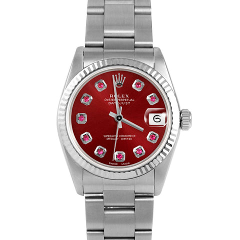 Rolex Datejust 31mm | 68274-RED-RBY-AM-FLT-OYS