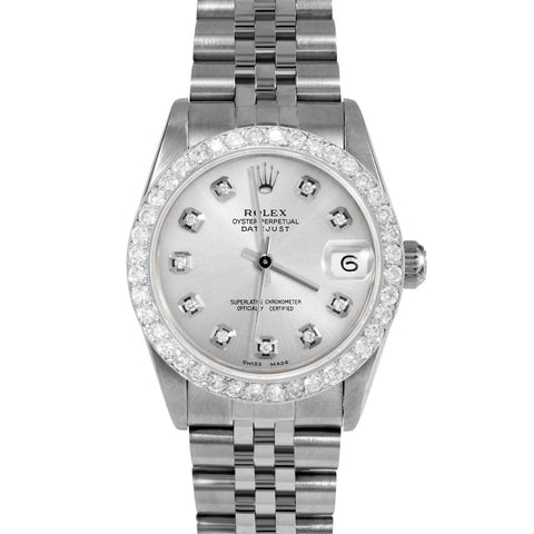 Rolex Datejust 31mm | 68274-SLV-DIA-AM-2CT-JBL