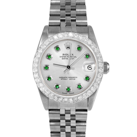 Rolex Datejust 31mm | 68274-SLV-EMD-AM-2CT-JBL