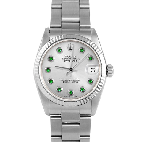 Rolex Datejust 31mm | 68274-SLV-EMD-AM-FLT-OYS