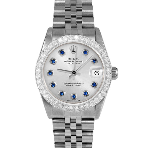 Rolex Datejust 31mm | 68274-SLV-SPH-AM-2CT-JBL