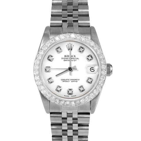 Rolex Datejust 31mm | 68274-WHT-DIA-AM-2CT-JBL