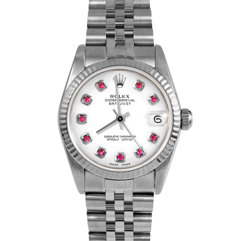 Rolex Datejust 31mm | 68274-WHT-RBY-AM-FLT-JBL