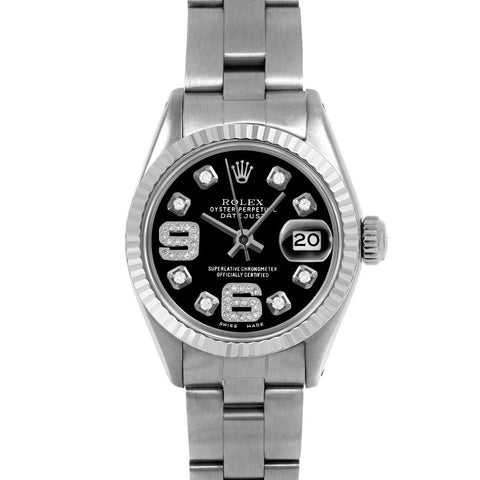 Rolex Datejust 26mm | 6917-SS-BLK-8DA69-FLT-OYS