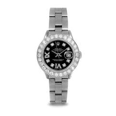 Rolex Datejust 26mm | 6917-SS-BLK-8DR69-2CT-OYS