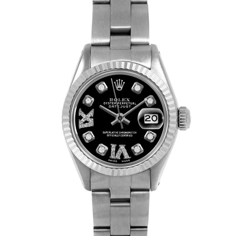 Rolex Datejust 26mm | 6917-SS-BLK-8DR69-FLT-OYS