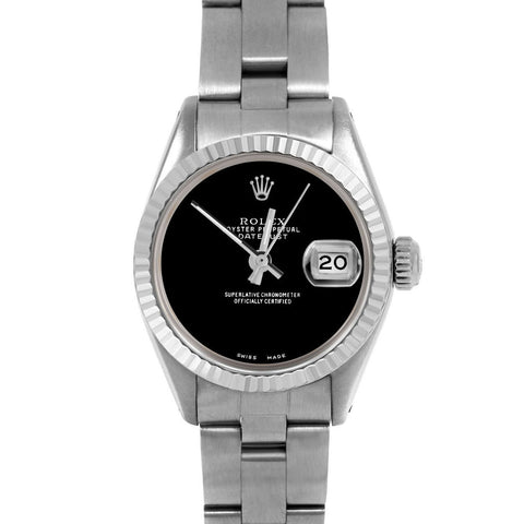 Rolex Datejust 26mm | 6917-SS-BLK-NOHM-FLT-OYS