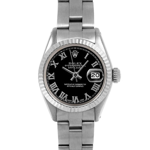 Rolex Datejust 26mm | 6917-SS-BLK-ROM-FLT-OYS