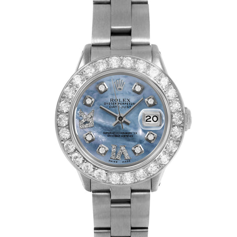 Rolex Datejust 26mm | 6917-SS-BLMOP-8DR69-2CT-OYS