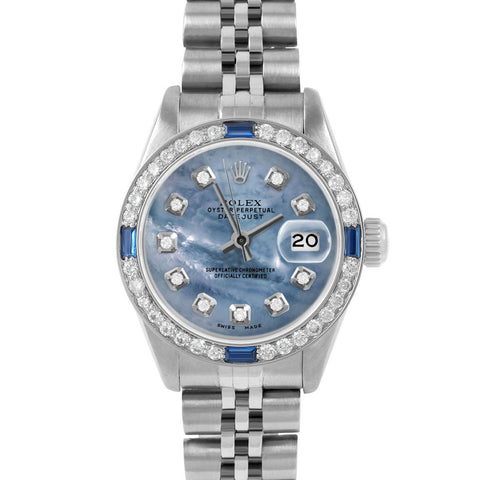 Rolex Datejust 26mm | 6917-SS-BLMOP-DIA-AM-4SPH-JBL