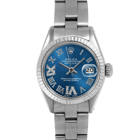 Rolex Datejust 26mm | 6917-SS-BLU-RDR69-FLT-OYS