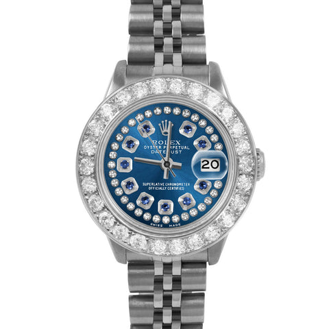 Rolex Datejust 26mm | 6917-SS-BLU-STRS-2CT-JBL