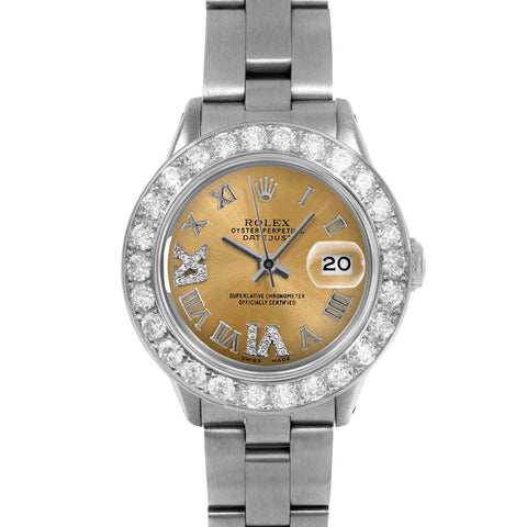 Rolex Datejust 26mm | 6917-SS-CHM-RDR69-2CT-OYS