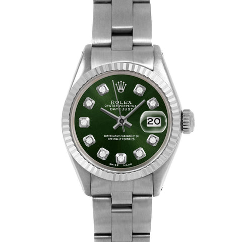 Rolex Datejust 26mm | 6917-SS-GRN-DIA-AM-FLT-OYS