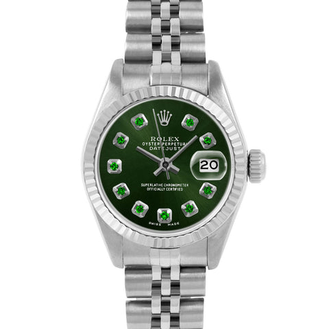 Rolex Datejust 26mm | 6917-SS-GRN-EMD-AM-FLT-JBL