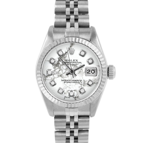 Rolex Datejust 26mm | 6917-SS-MRB-DIA-AM-FLT-JBL