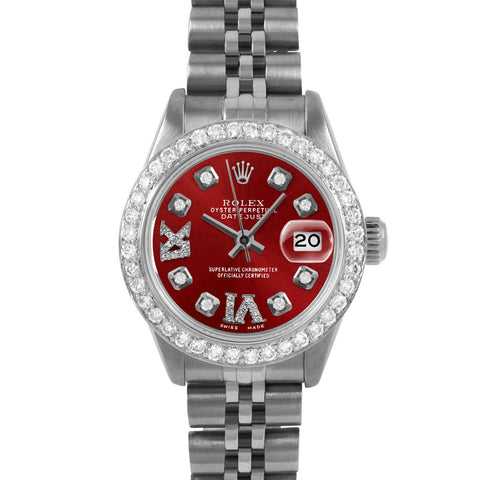 Rolex Datejust 26mm | 6917-SS-RED-8DR69-BDS-JBL