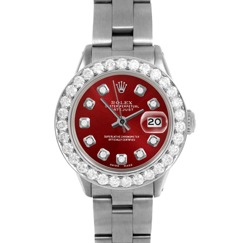 Rolex Datejust 26mm | 6917-SS-RED-DIA-AM-2CT-OYS