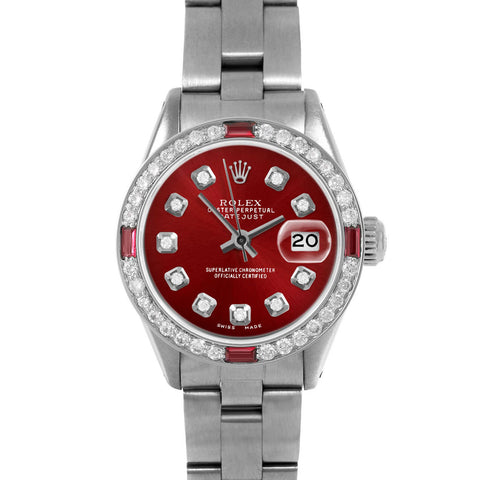 Rolex Datejust 26mm | 6917-SS-RED-DIA-AM-4RBY-OYS