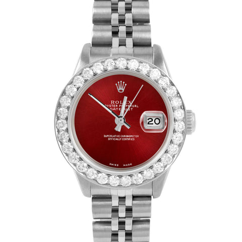Rolex Datejust 26mm | 6917-SS-RED-NOHM-2CT-JBL