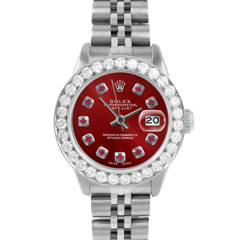 Rolex Datejust 26mm | 6917-SS-RED-RBY-AM-2CT-JBL