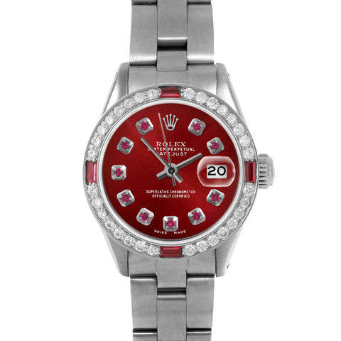 Rolex Datejust 26mm | 6917-SS-RED-RBY-AM-4RBY-OYS