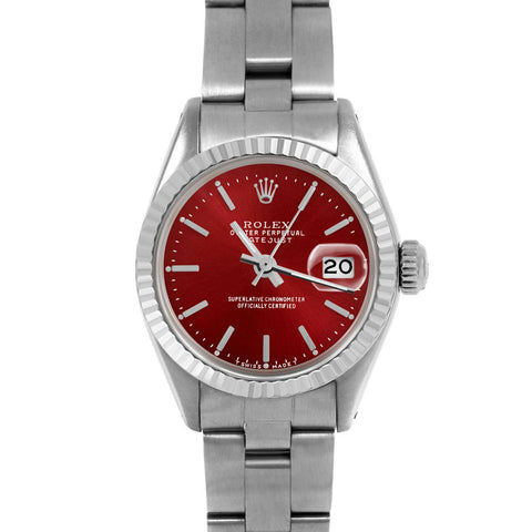 Rolex Datejust 26mm | 6917-SS-RED-STK-FLT-OYS