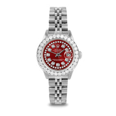 Rolex Datejust 26mm | 6917-SS-RED-STRD-2CT-JBL