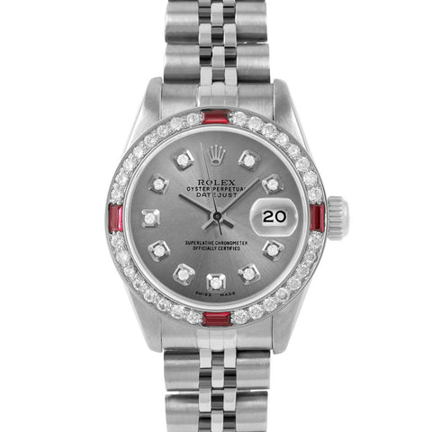 Rolex Datejust 26mm | 6917-SS-SLT-DIA-AM-4RBY-JBL