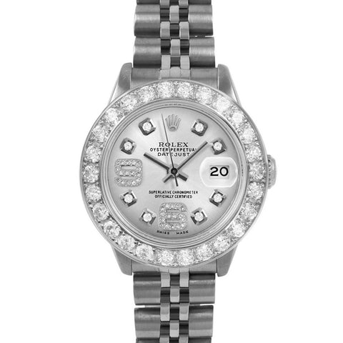 Rolex Datejust 26mm | 6917-SS-SLV-8DA69-2CT-JBL