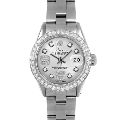 Rolex Datejust 26mm | 6917-SS-SLV-8DA69-BDS-OYS