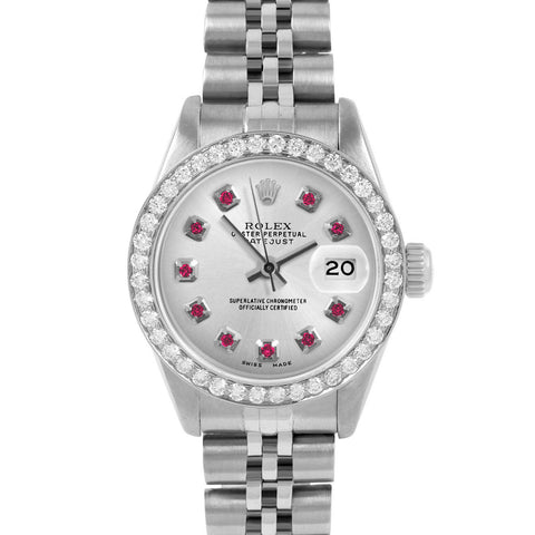 Rolex Datejust 26mm | 6917-SS-SLV-RBY-AM-BDS-JBL