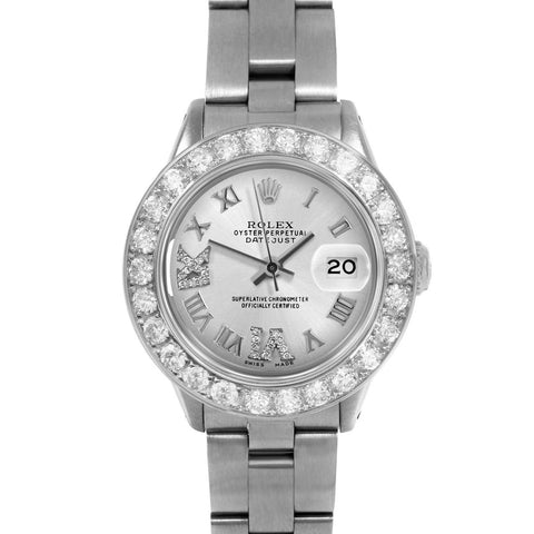 Rolex Datejust 26mm | 6917-SS-SLV-RDR69-2CT-OYS