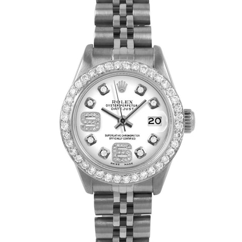 Rolex Datejust 26mm | 6917-SS-WHT-8DA69-BDS-JBL