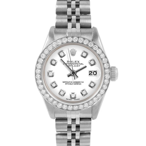 Rolex Datejust 26mm | 6917-SS-WHT-DIA-AM-BDS-JBL