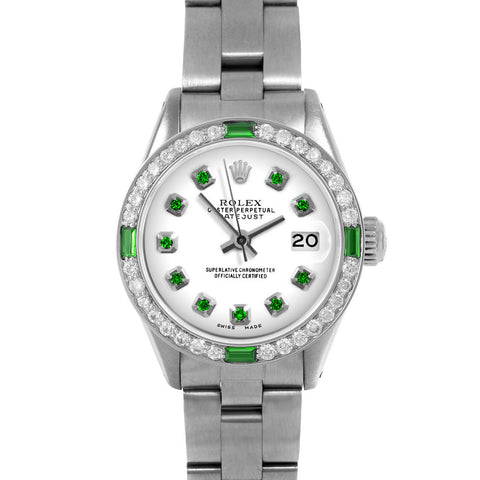 Rolex Datejust 26mm | 6917-SS-WHT-EMD-AM-4EMD-OYS