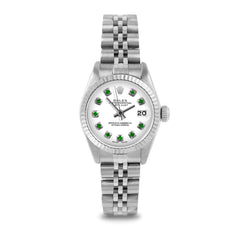 Rolex Datejust 26mm | 6917-SS-WHT-EMD-AM-FLT-JBL