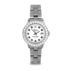 Rolex Datejust 26mm | 6917-SS-WHT-RBY-AM-2CT-OYS