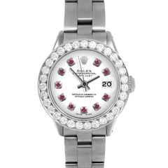 Rolex Datejust 26mm | 6917-SS-WHT-RBY-AM-2CT-OYS