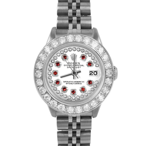 Rolex Datejust 26mm | 6917-SS-WHT-STRR-2CT-JBL