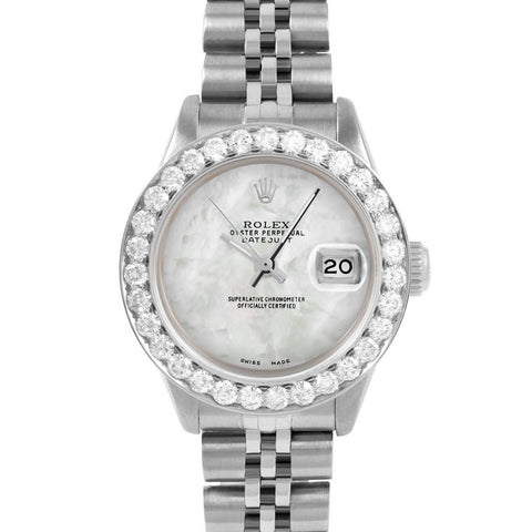 Rolex Datejust 26mm | 6917-SS-WMOP-NOHM-2CT-JBL