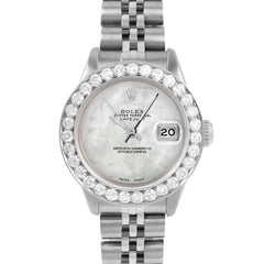Rolex Datejust 26mm | 6917-SS-WMOP-NOHM-2CT-JBL