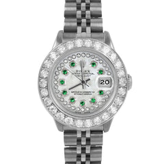 Rolex Datejust 26mm | 6917-SS-WMOP-STRE-2CT-JBL