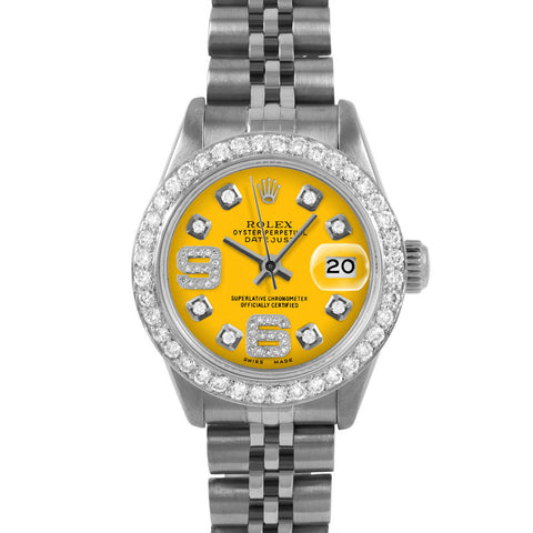 Rolex Datejust 26mm | 6917-SS-YLW-8DA69-BDS-JBL