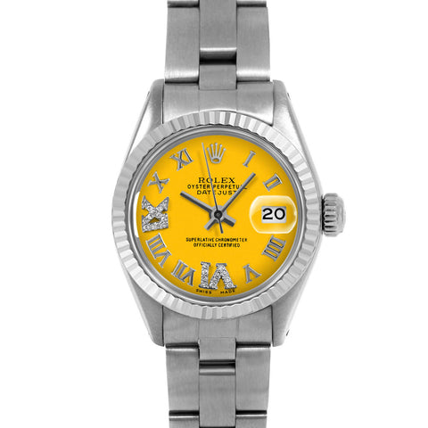Rolex Datejust 26mm | 6917-SS-YLW-RDR69-FLT-OYS