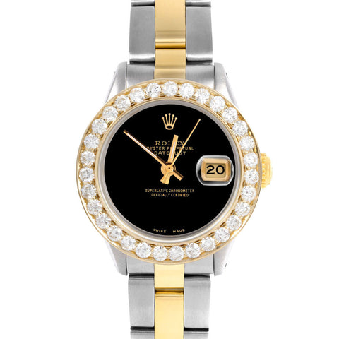 Rolex Datejust 26mm | 6917-TT-BLK-NOHM-2CT-OYS