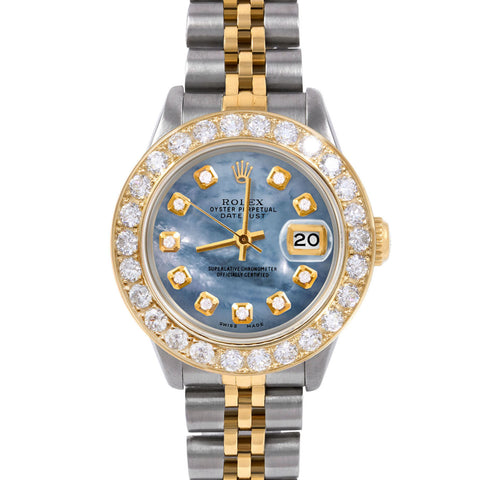 Rolex Datejust 26mm | 6917-TT-BLMOP-DIA-AM-2CT-JBL