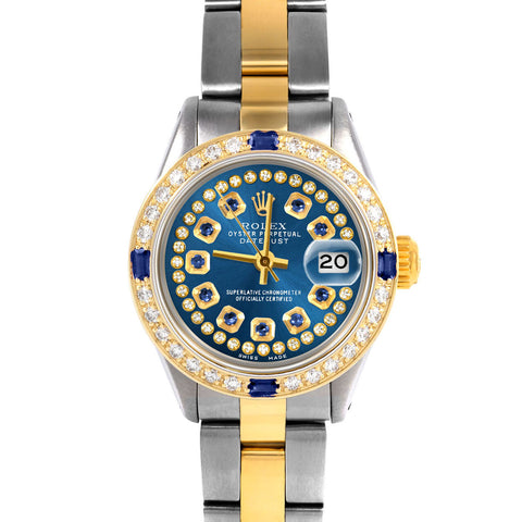 Rolex Datejust 26mm | 6917-TT-BLU-STRS-4SPH-OYS