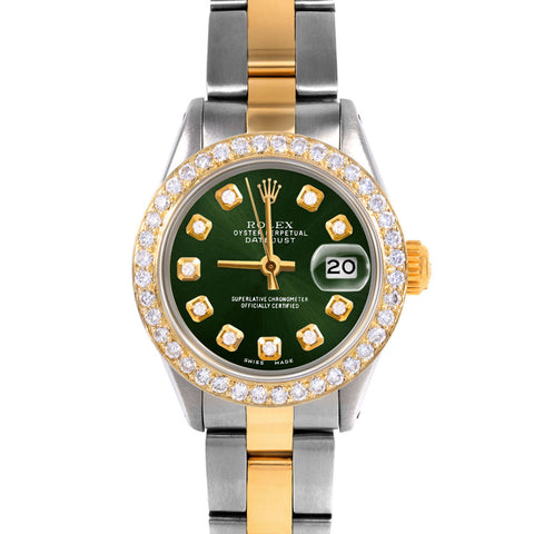 Rolex Datejust 26mm | 6917-TT-GRN-DIA-AM-BDS-OYS